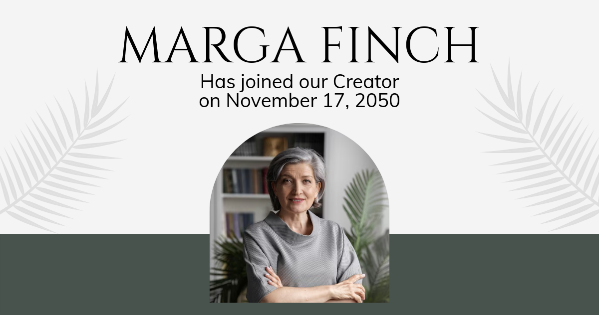 Free Obituary Facebook Post Template