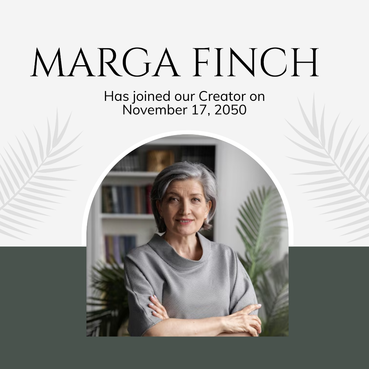Free Obituary Instagram Post Template