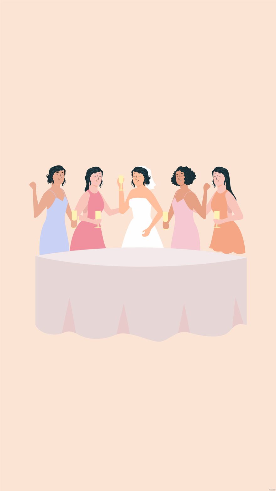 Free Bridesmaid Mobile Background