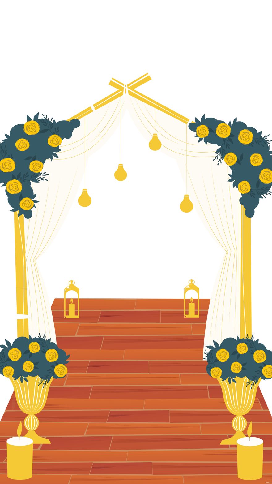 Free Wedding Event Mobile Background