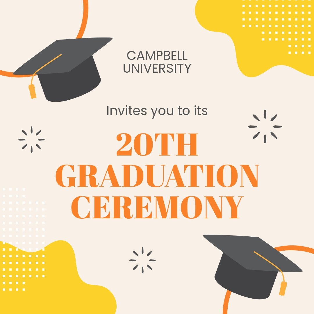 Graduation Invitation Instagram Post Template