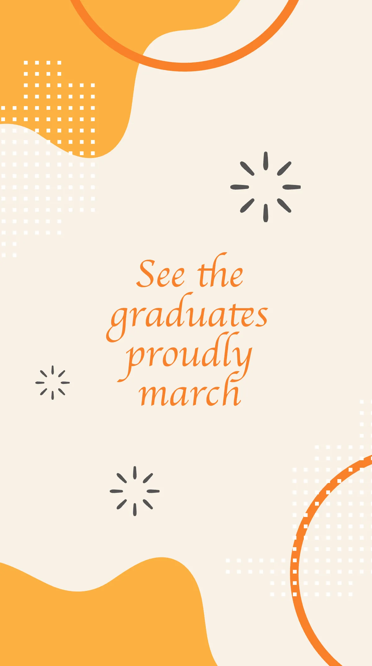 Free Graduation Invitation Instagram Story Template to Edit Online