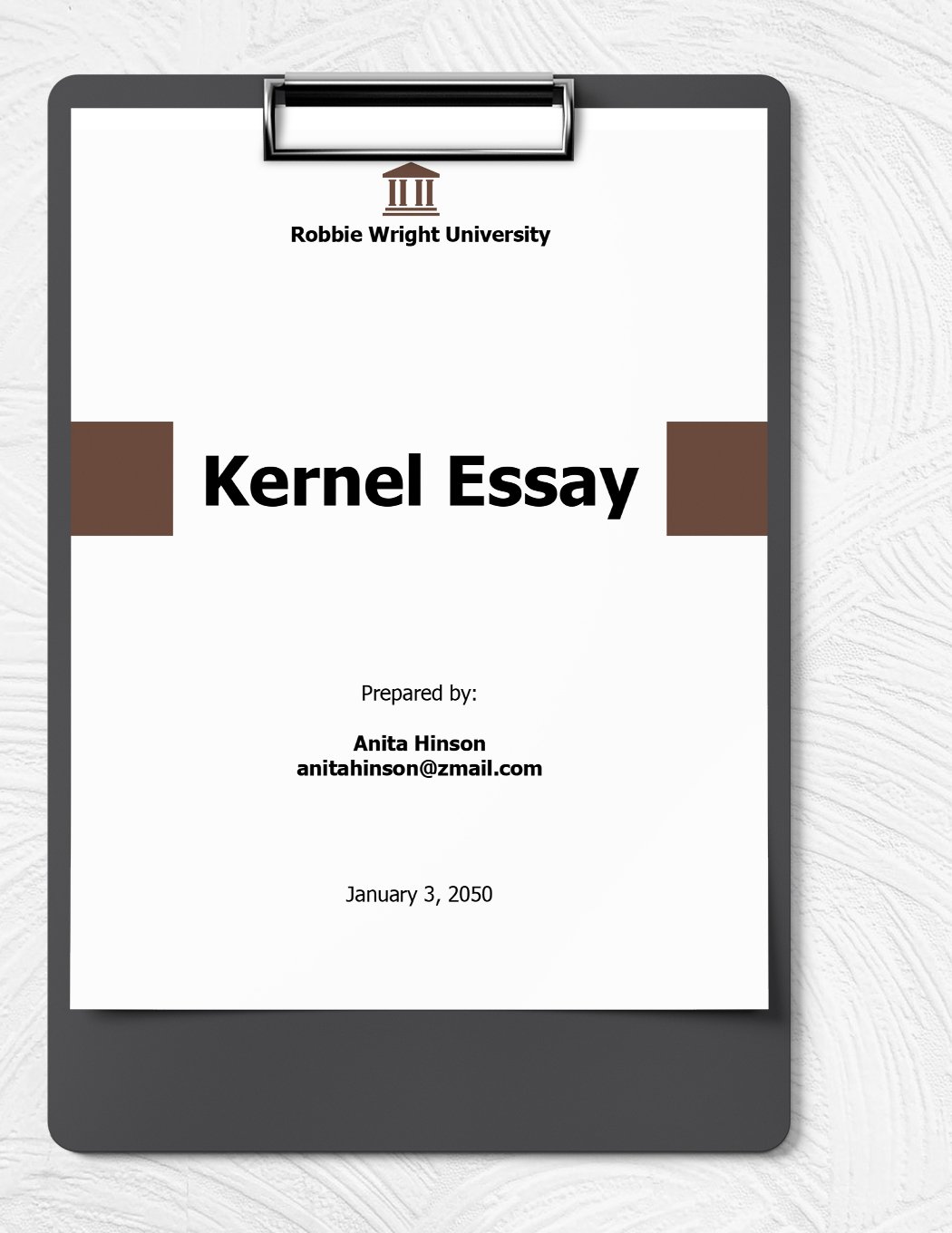 Kernel Essay Template in Word, Google Docs