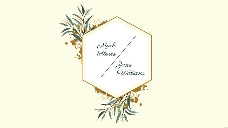 Free Wedding Name Background