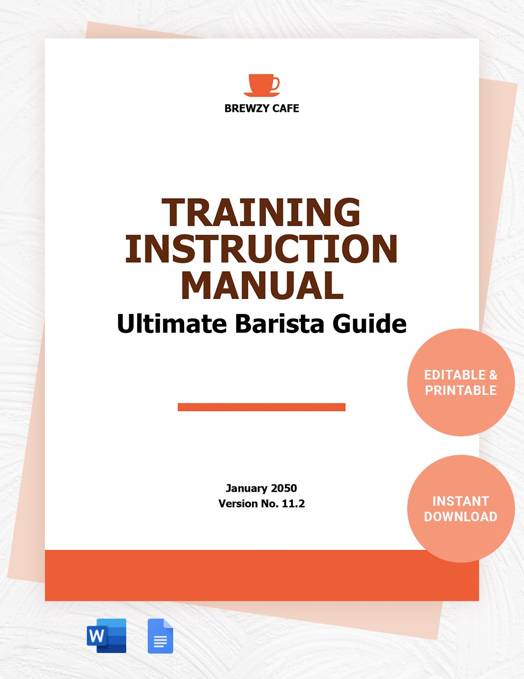Training Instruction Manual Template