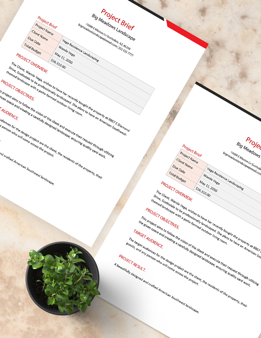 Project Brief Template Download in Word, Google Docs