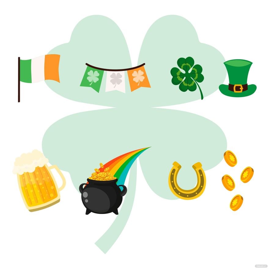 St. Patrick's Day Elements Vector