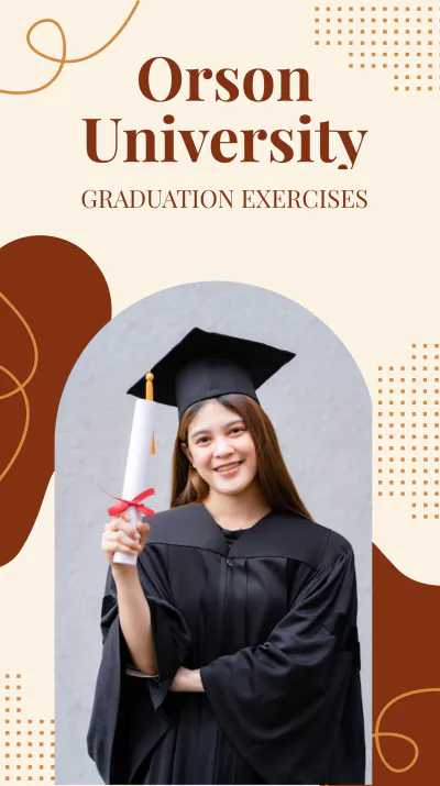 Free Graduation Event Instagram Story Template to Edit Online