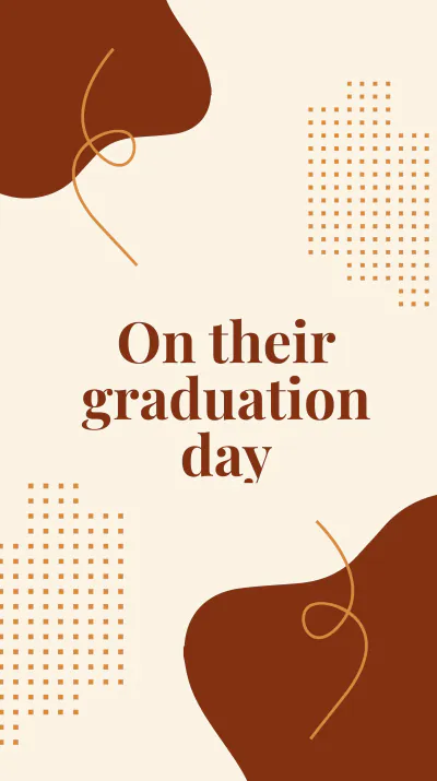 Free Graduation Event Instagram Story Template to Edit Online