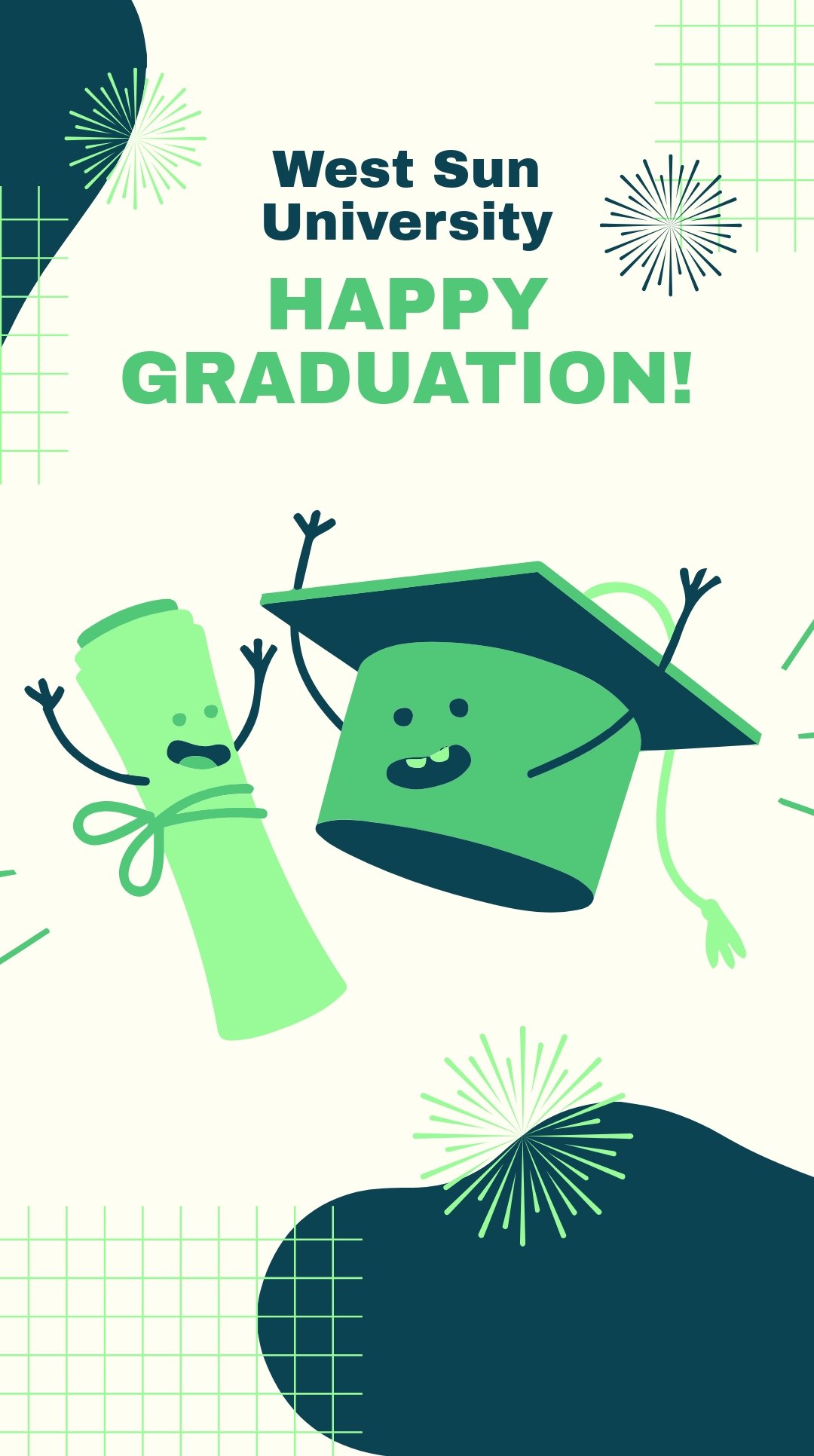 Free Happy Graduation Whatsapp Post Template