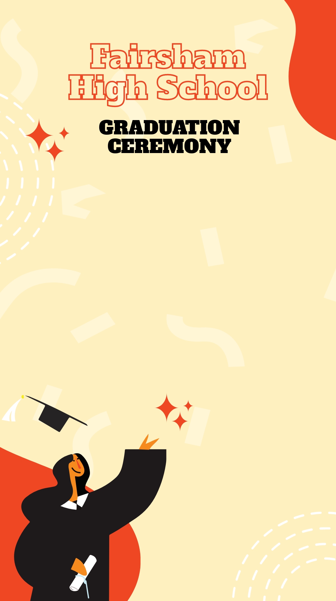 Graduation Ceremony Snapchat Geofilter Template