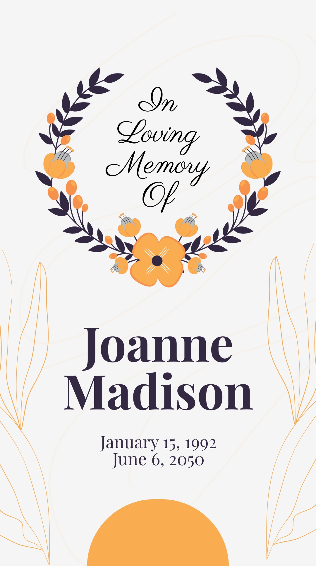 In Loving Memory Whatsapp Post Template - Edit Online & Download