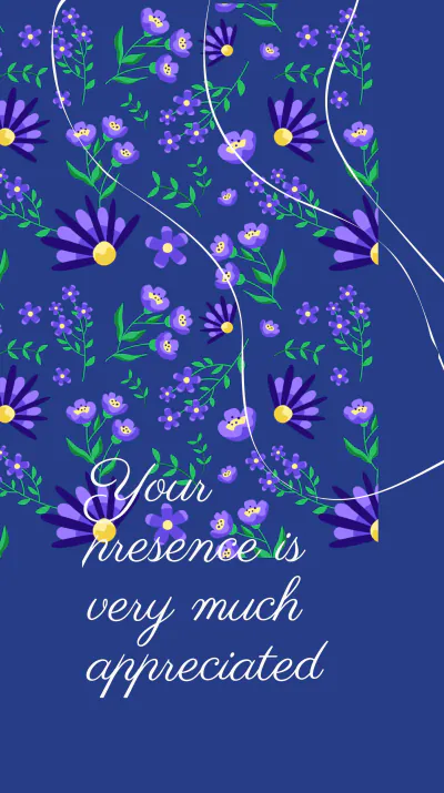 Free Funeral Event Instagram Story Template to Edit Online