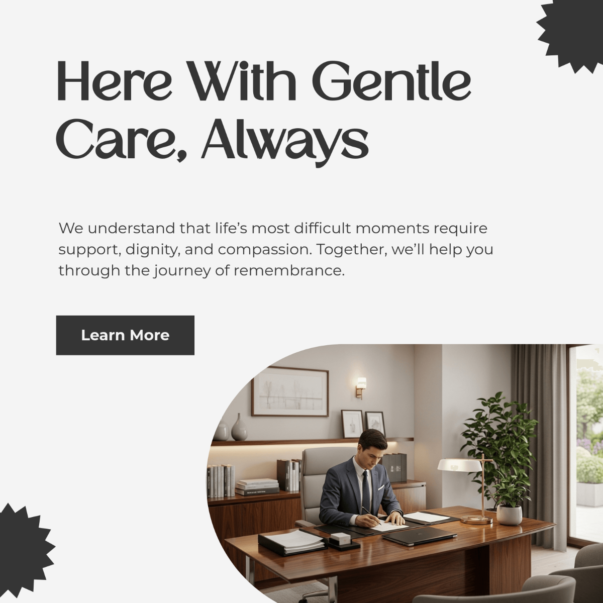 Free Funeral Home Whatsapp Post Template to Edit Online