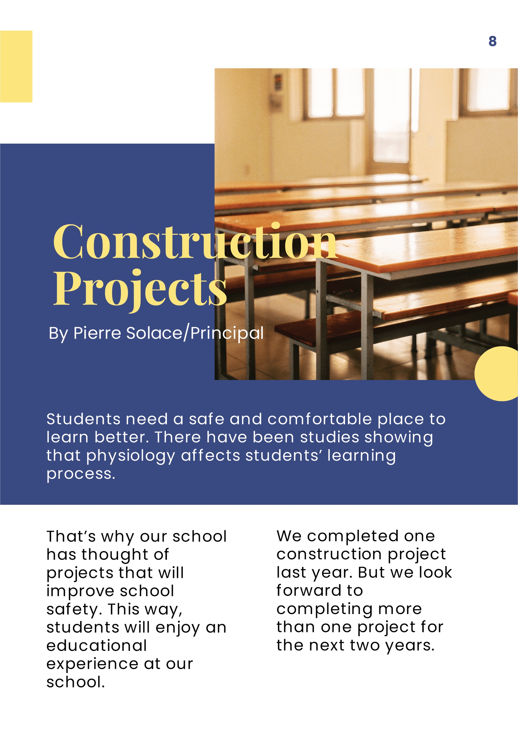 School Project Booklet Template