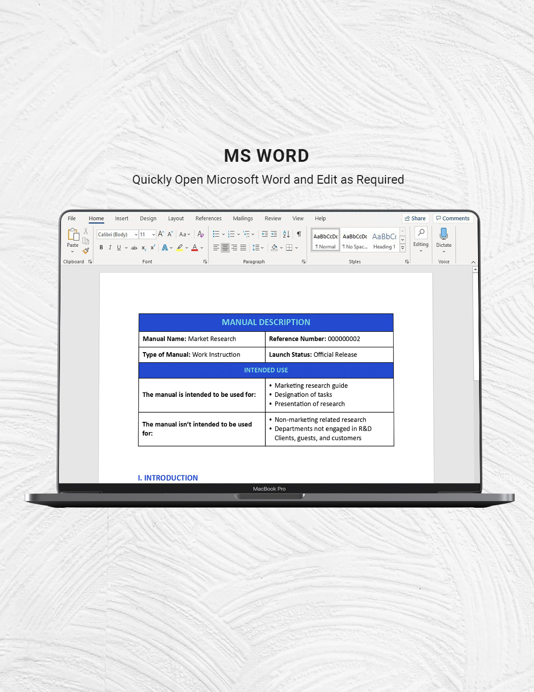 Work Instruction Manual Template - Google Docs, Word | Template.net