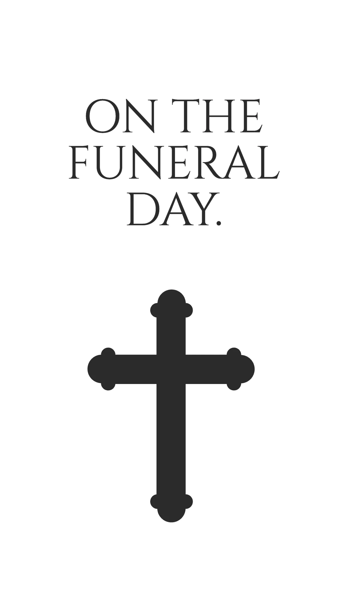 Free Simple Funeral Instagram Story Template to Edit Online