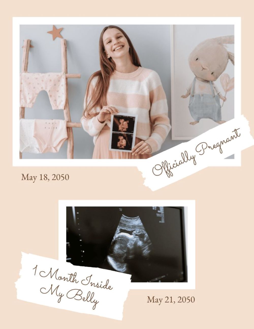 Pregnancy Photo Book Template