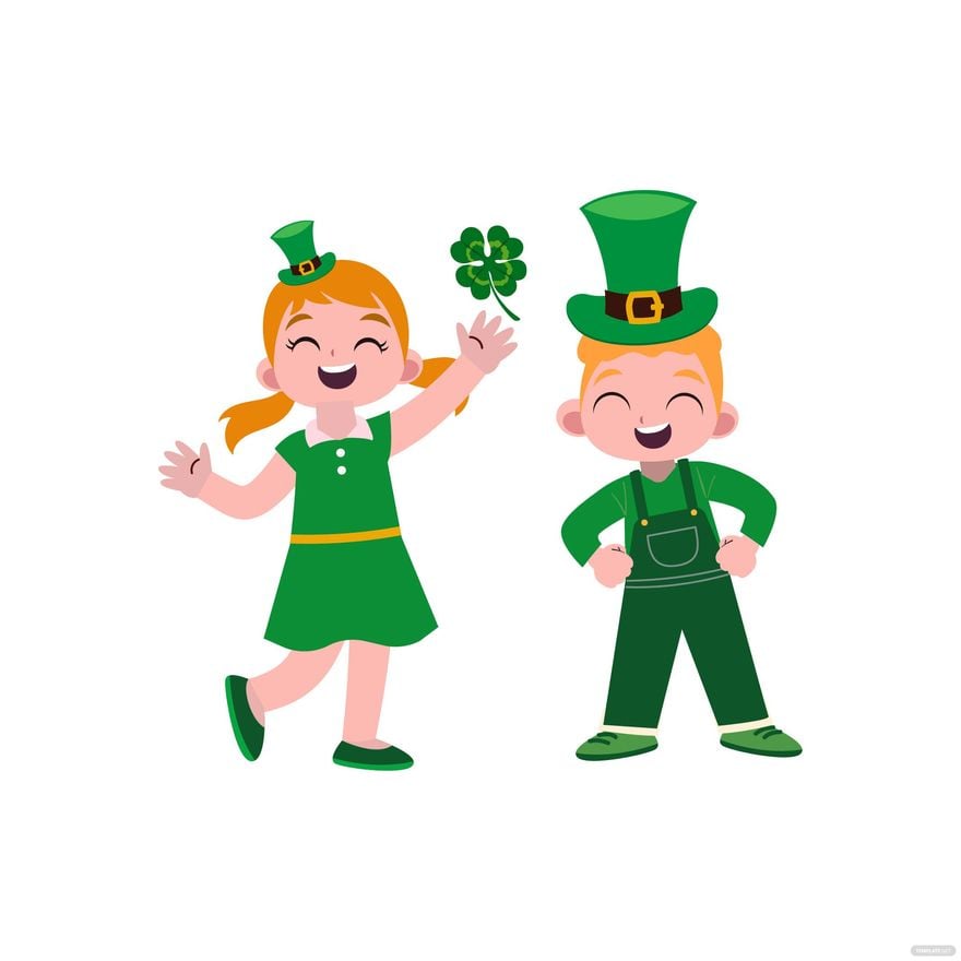 Free St. Patrick's Day Kids Vector