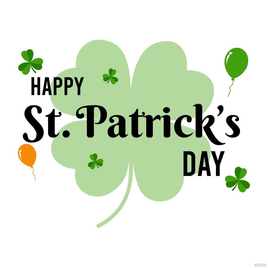 Free St. Patrick's Day Typography Vector
