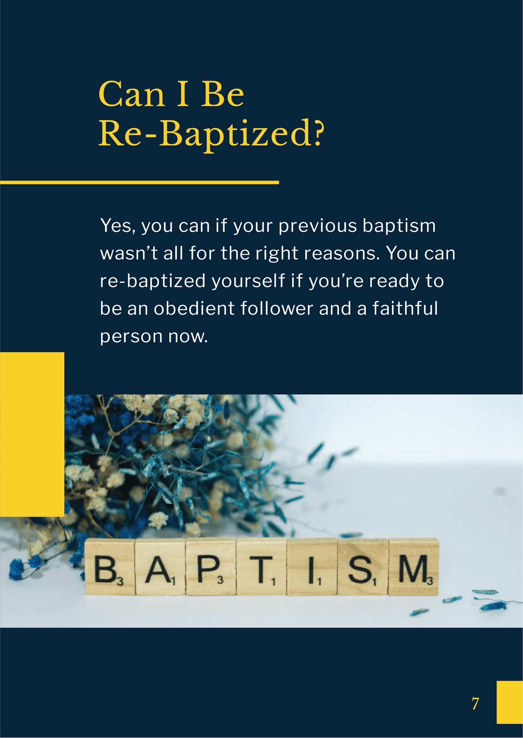 Baptism Booklet Template