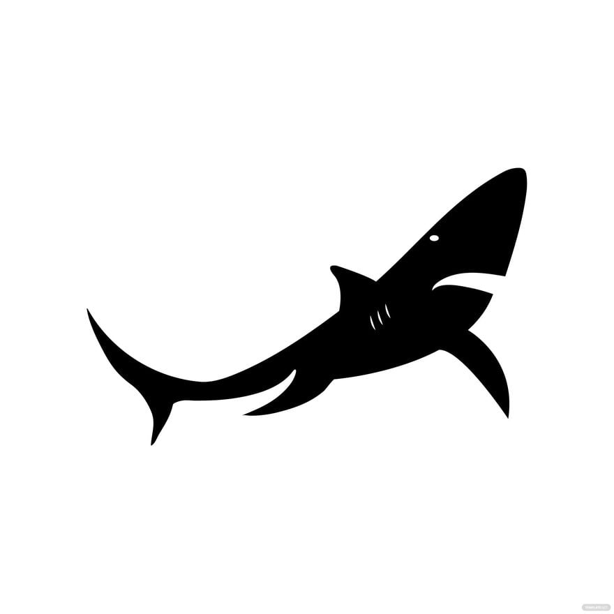 Black Shark Vector in Illustrator, EPS, SVG, JPG, PNG