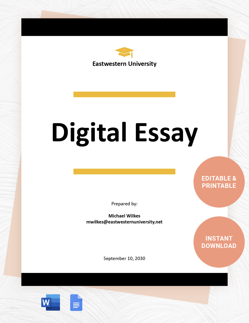 Digital Essay Template