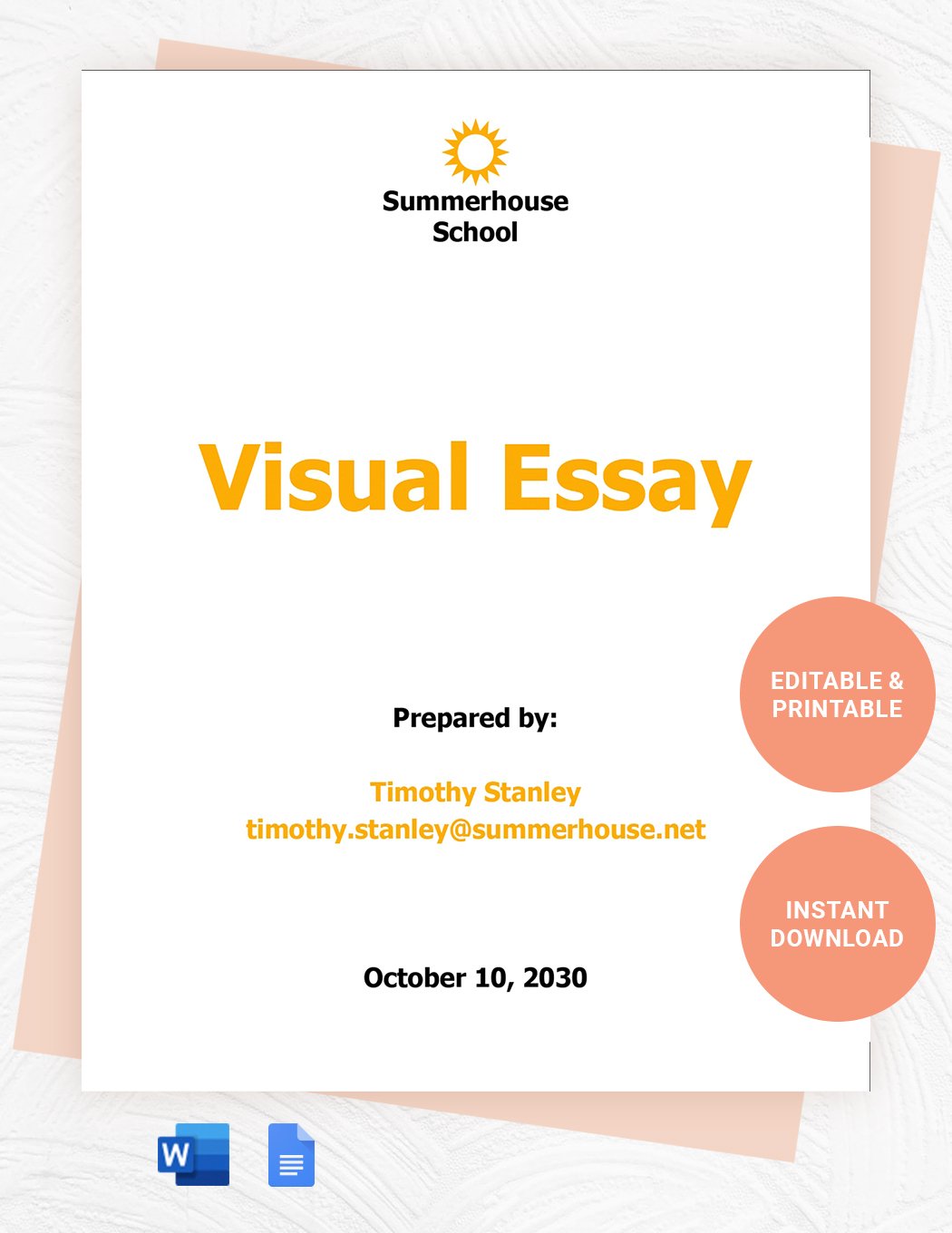 write an essay about visual