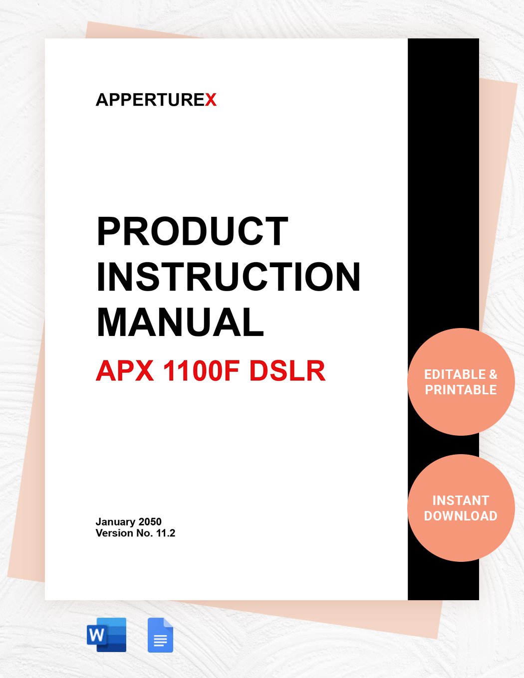 Product Instruction Manual Template Download in Word, Google Docs