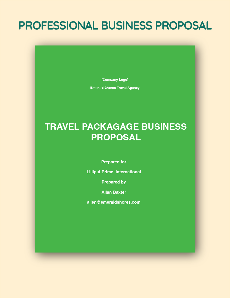 Professional Business Proposal Template in Word, Google Docs, PDF, Apple Pages