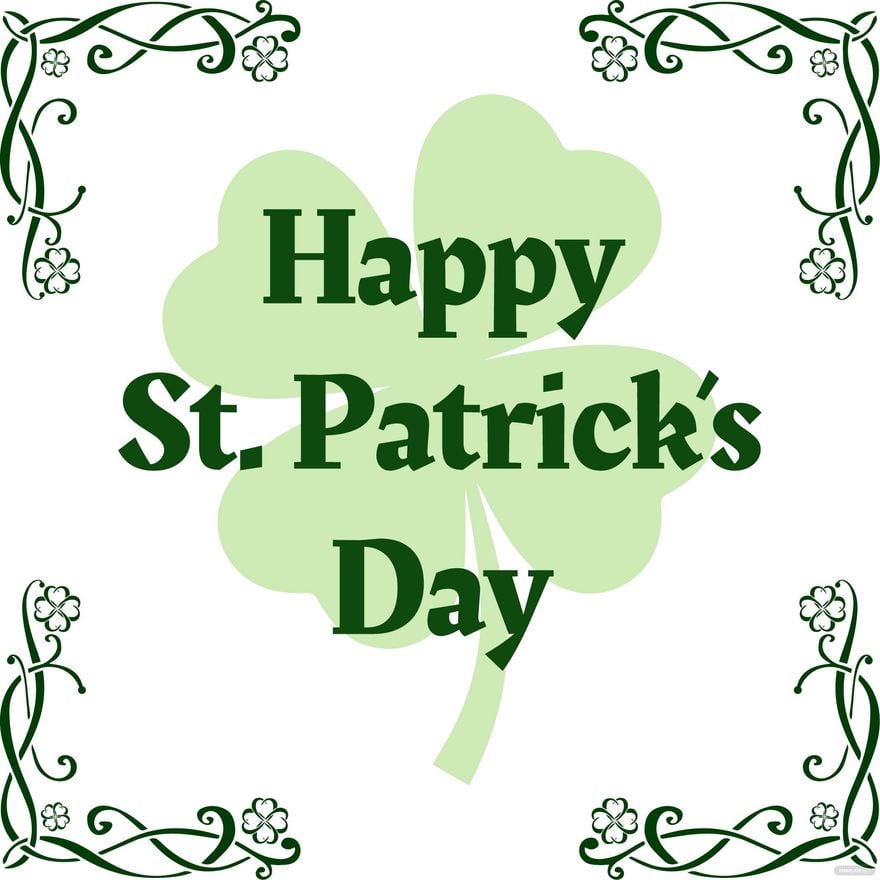 Free Traditional St. Patrick's Day Vector in Illustrator, EPS, SVG, JPG, PNG