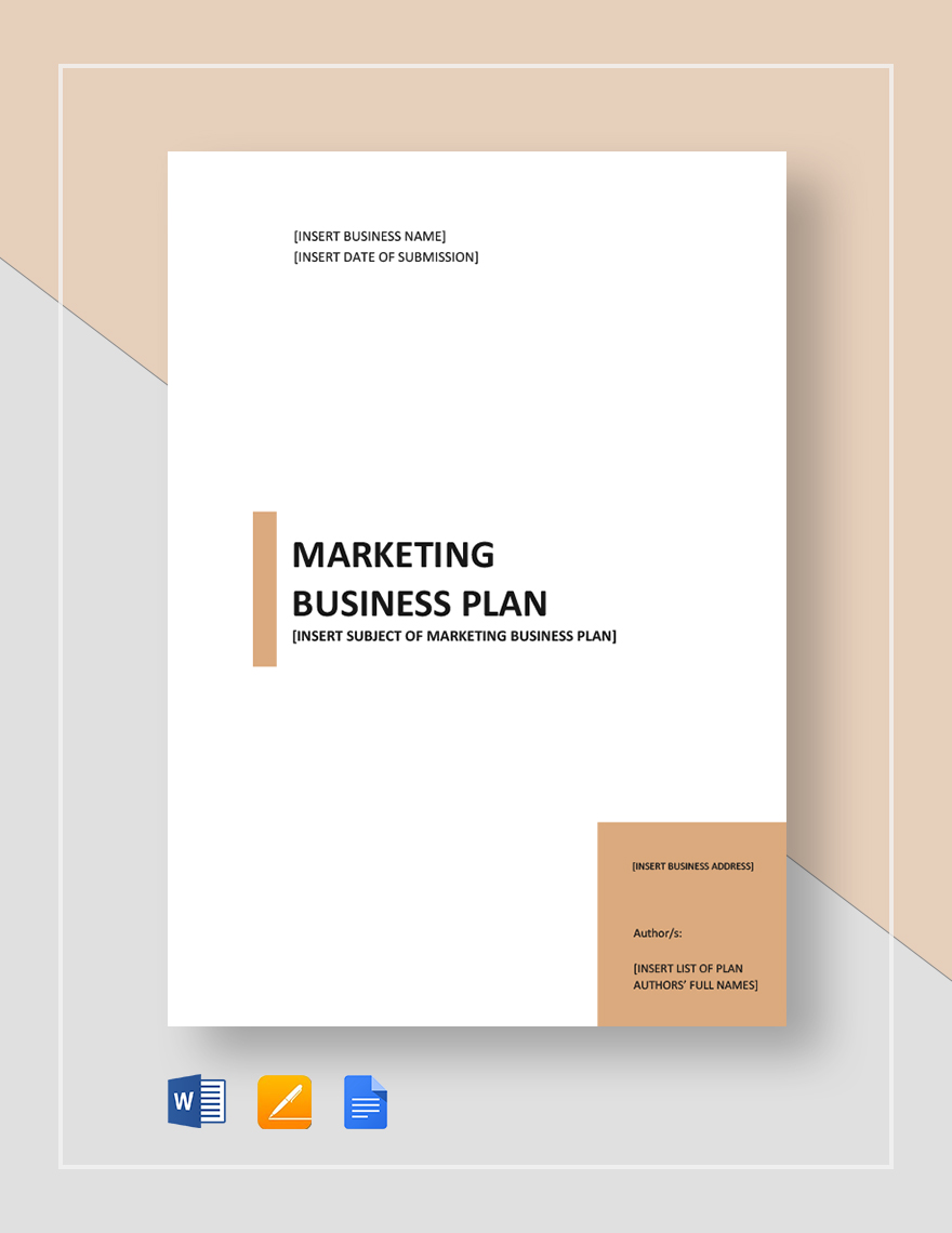 Sample Marketing Business Plan Template