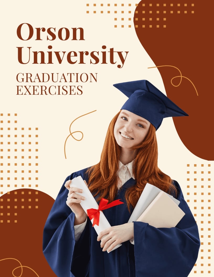 Graduation Flyer Template in Pages, Illustrator, Word, PSD, InDesign ...