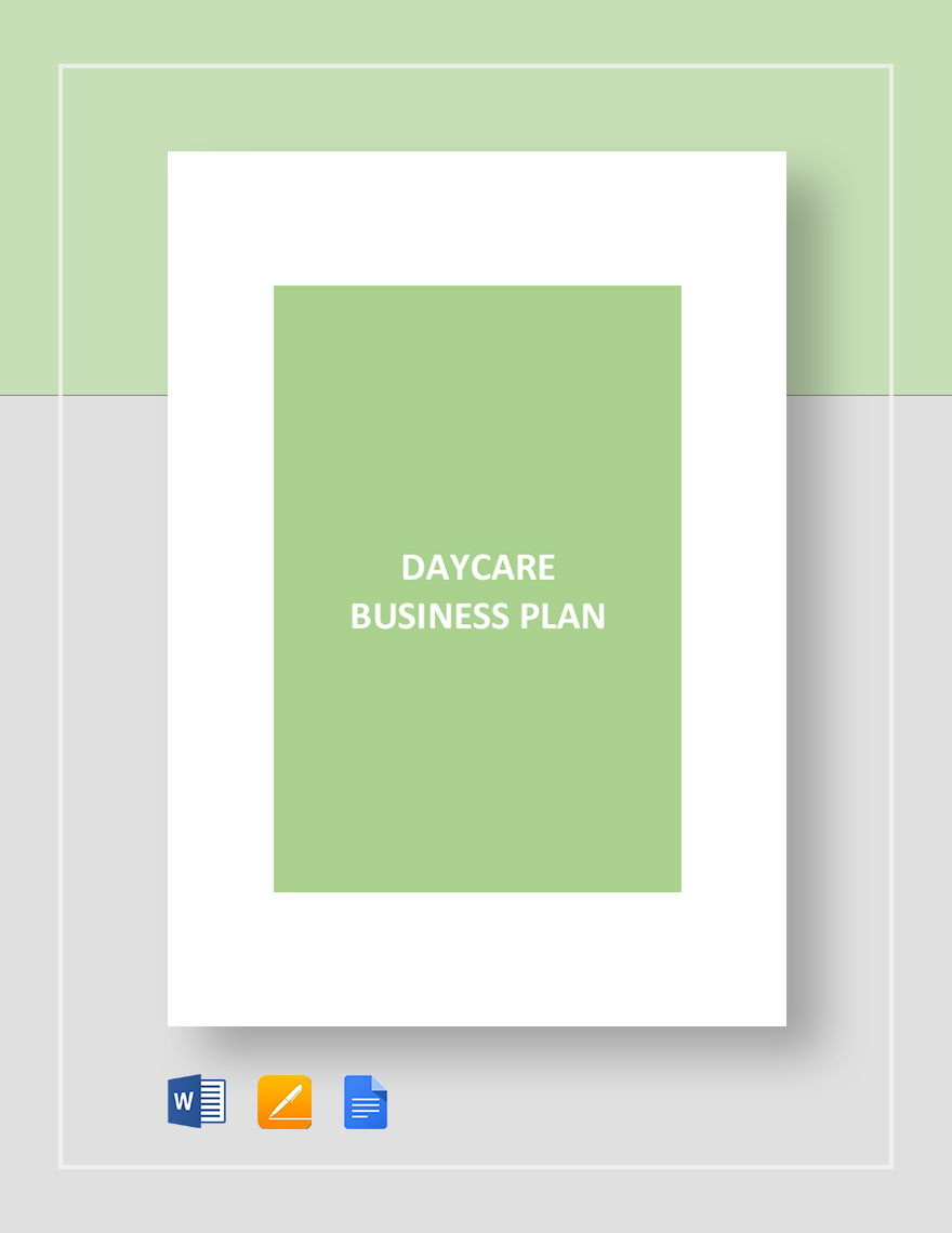 Daycare Business Plan Template