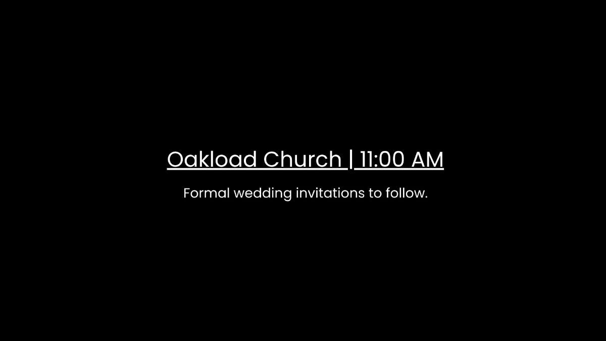 Free Black And White Wedding Save The The Date Video Template to Edit Online