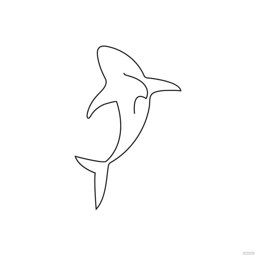 Free Shark Outline Vector