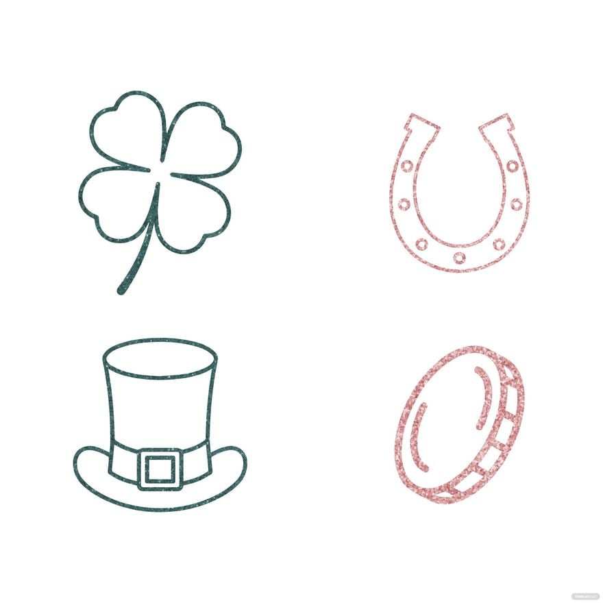 Free Glitter St. Patrick's Day Vector in Illustrator, EPS, SVG, JPG, PNG