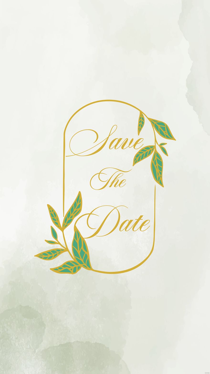 Free Save The Date Mobile Wallpaper in Illustrator, EPS, SVG, JPG, PNG