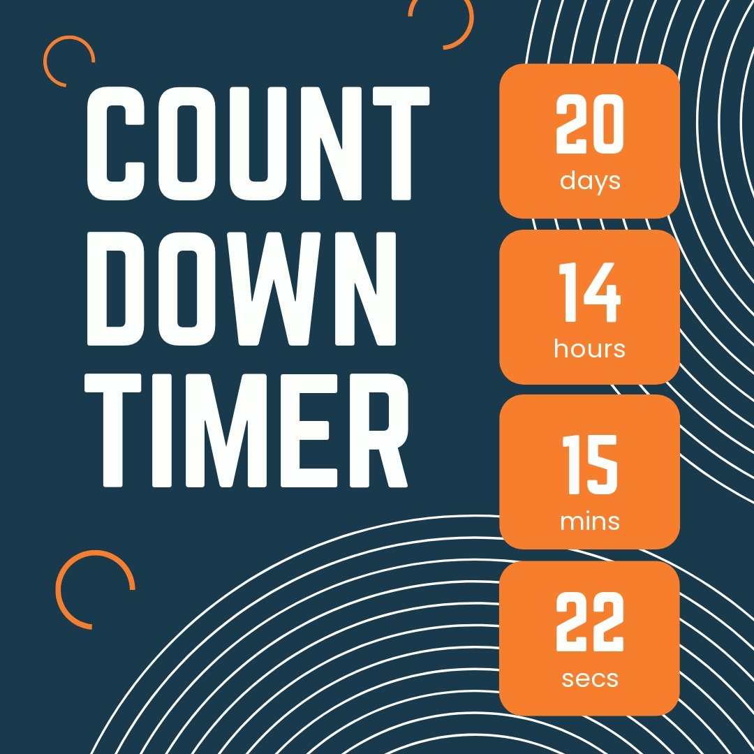 Free Countdown Timer Instagram Post Template