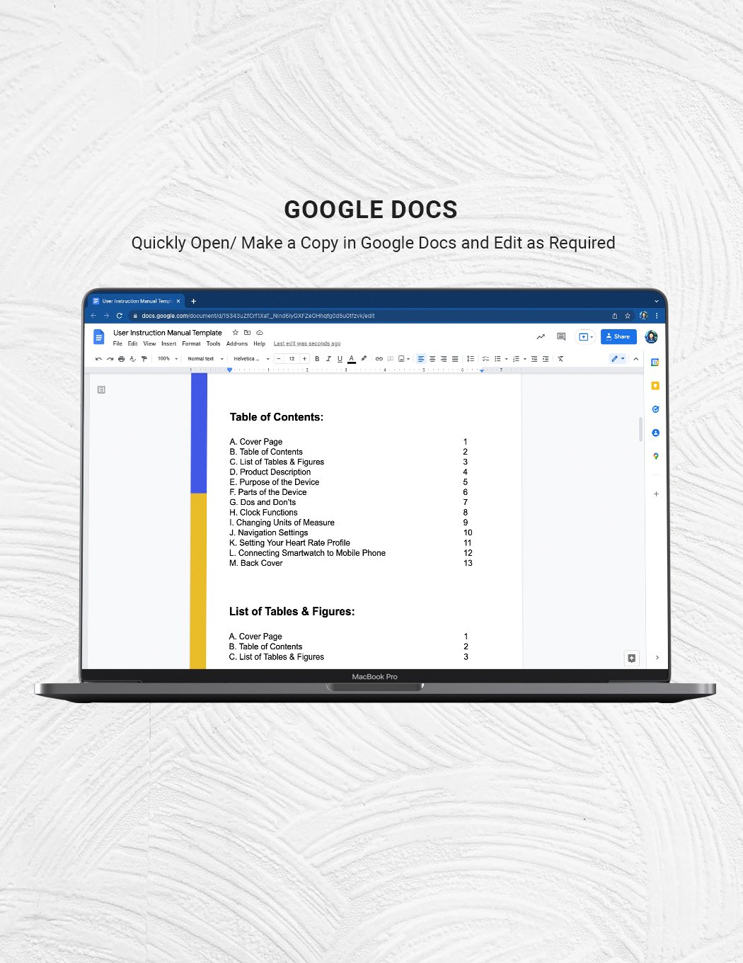 Instruction Manual Template Google Docs