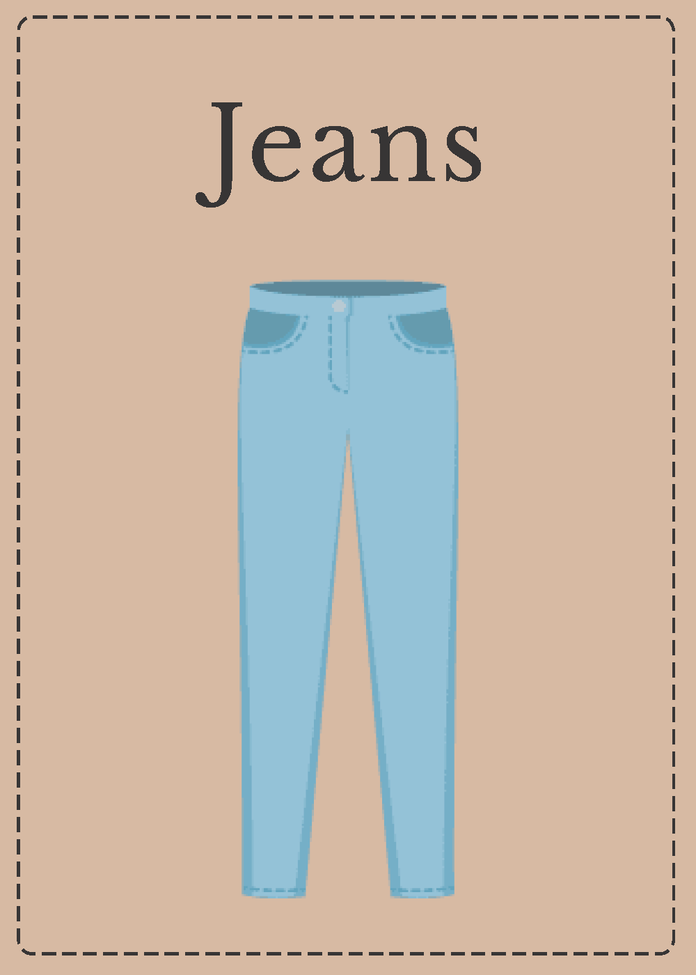 Free Clothing Flashcards - Download in Word, Google Docs, PowerPoint ...