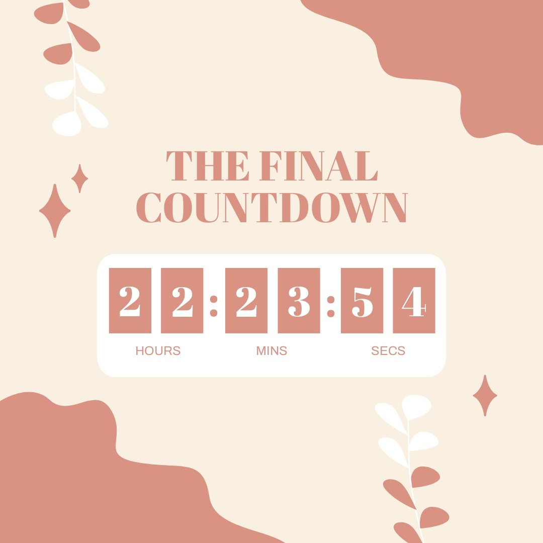 Free Final Countdown Instagram Post Template