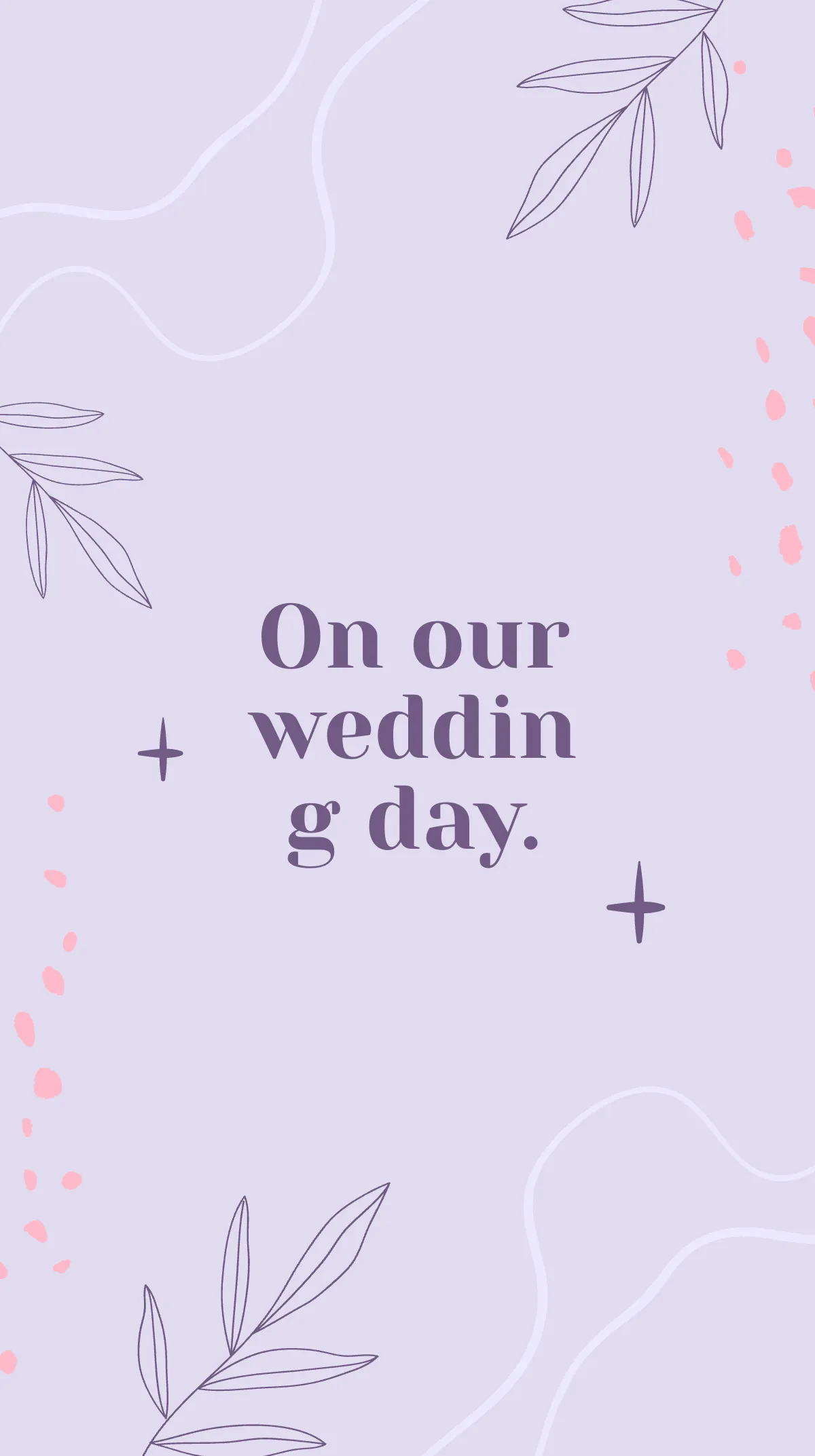 Free Wedding Day Countdown Instagram Story Template to Edit Online