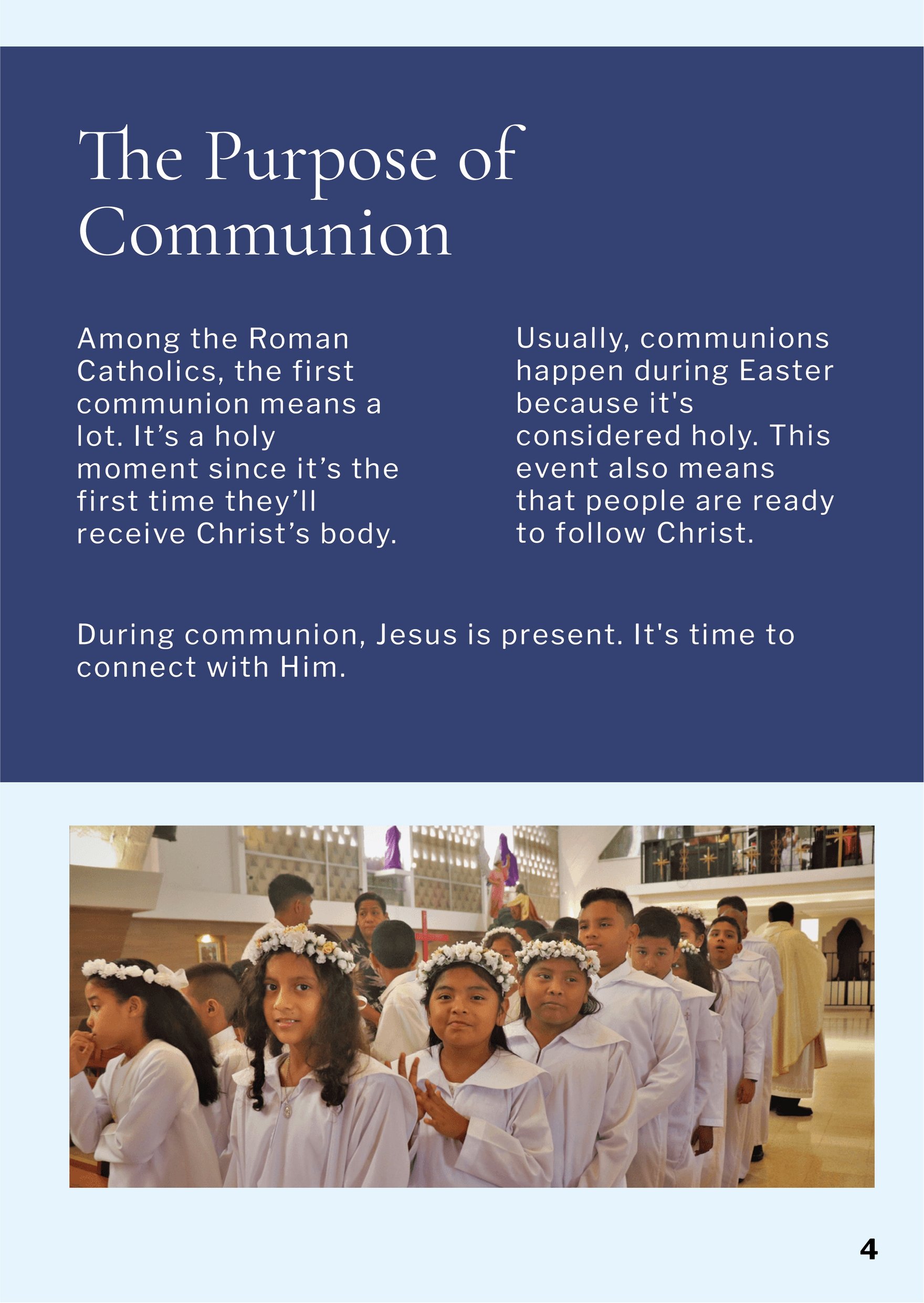 First Communion Booklet Template