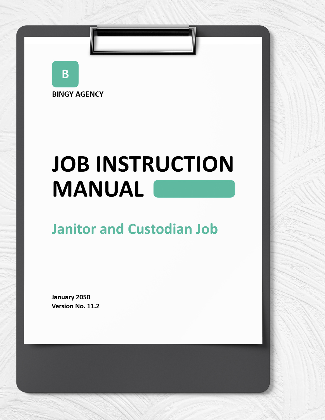 Job Instruction Manual Template in Word, Google Docs