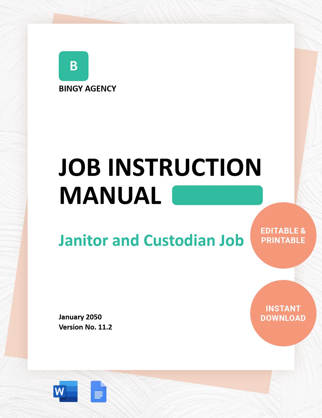 Job Instruction Manual Template