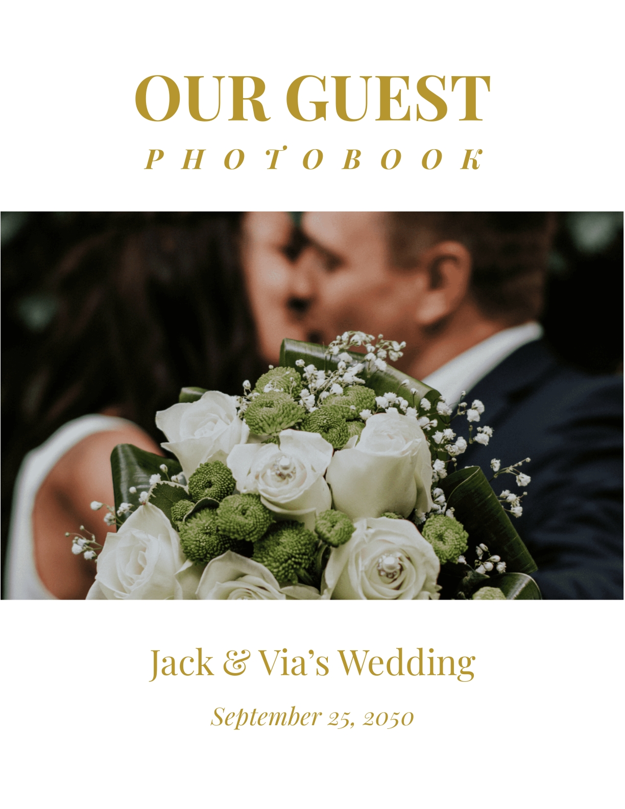 Wedding Guest Photo Book Template Word PSD Apple Pages Template