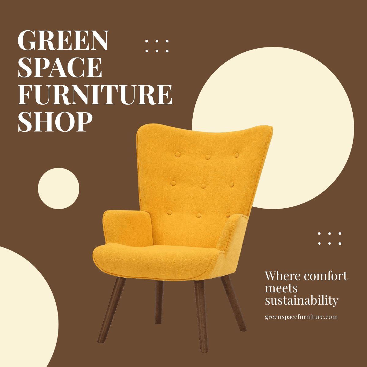 Online Furniture Shop LinkedIn Post Template