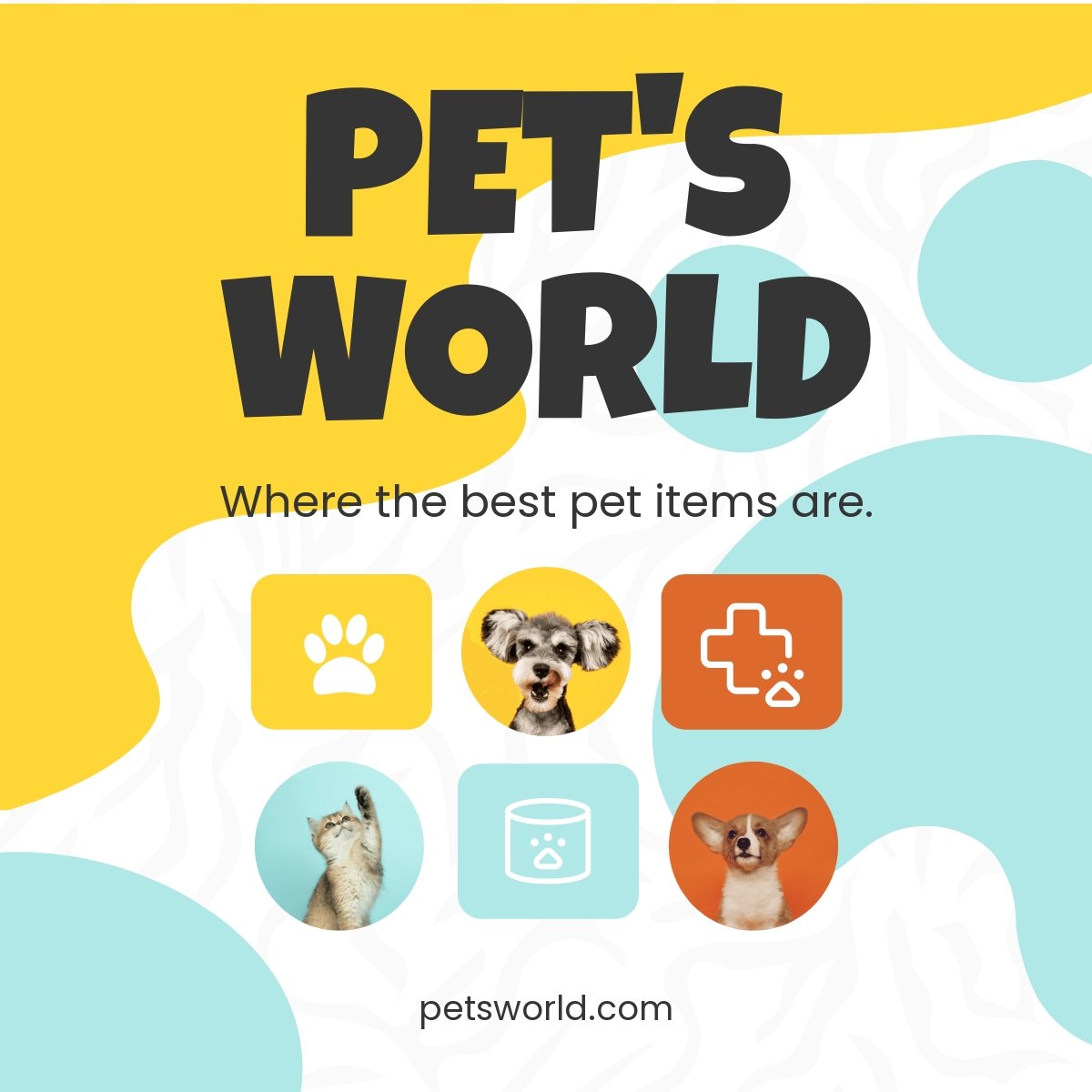 Pet Ecommerce Store LinkedIn Post Template