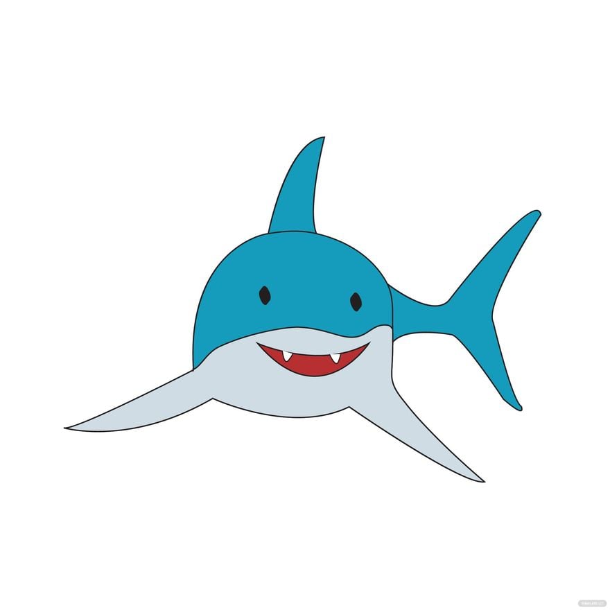 Shark Smile Vector in Illustrator, EPS, SVG, JPG, PNG